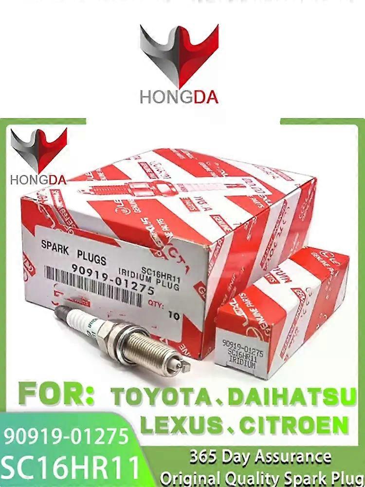 Iridium Spark Plug 90919-01275 SC16HR11 compatible for Toyota Corolla Prius Matrix Lexus Yaris 267700-8300 9091901275 SC16HR-11