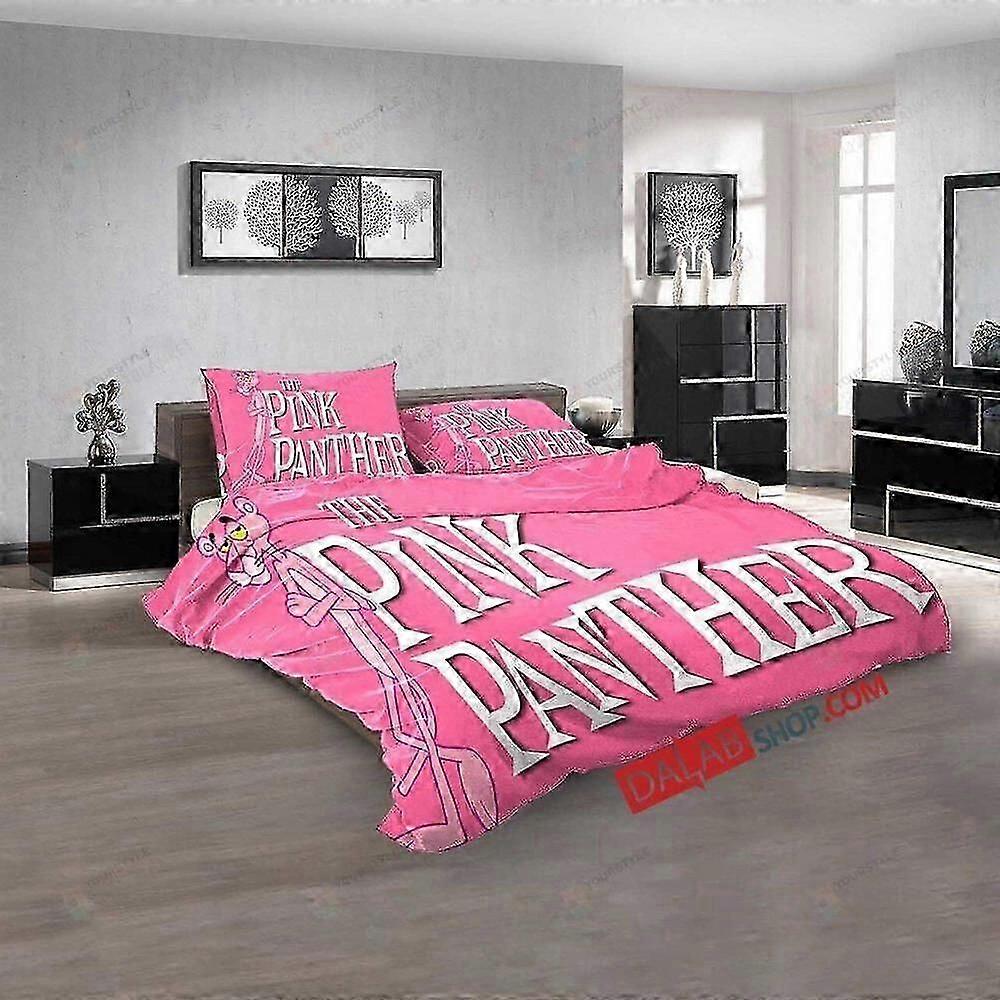 2025 v2000 Lakan Tecknade filmer Pink Panther N Påslakan Set Täcke Överdrag Lakan IU2000