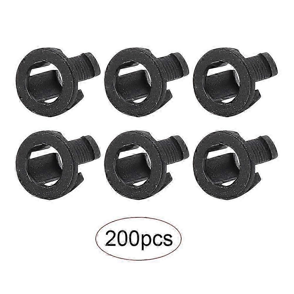 200PCs LED Holder Electronic Component Accessory Diode Bracket Mount Plastic Black 5mm