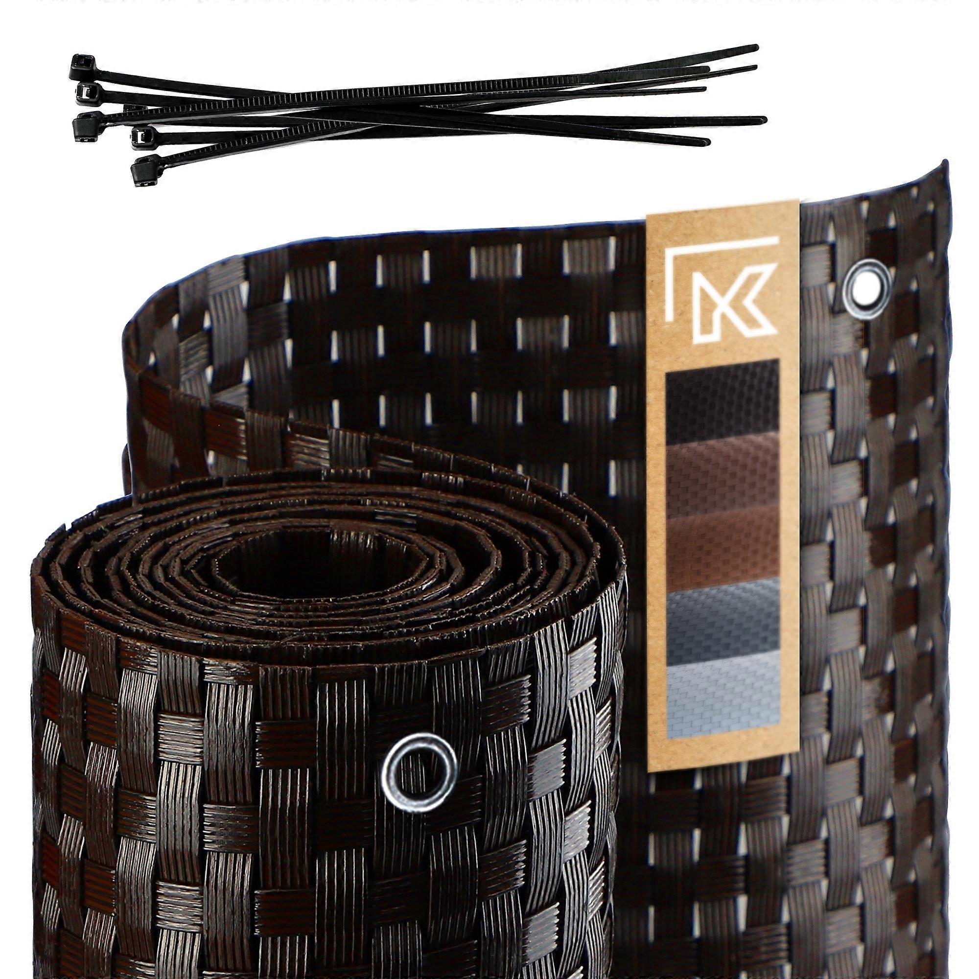 KADAX Balkonabdeckung Techno Rattan Balkonmatte 1x7m