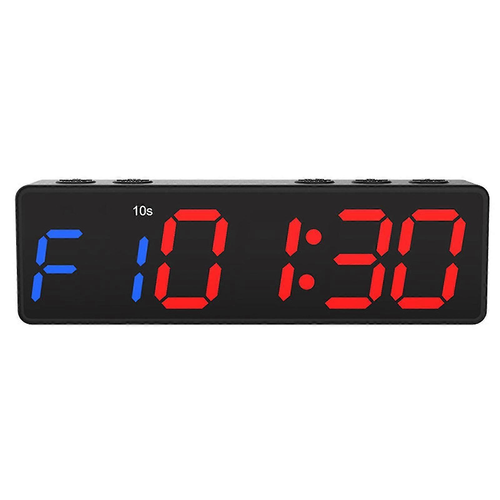 Timer palestra fitness training con 12 modalità - allenamento a intervalli, tabata, crossfit, boxe - display a led, magnete, portatile