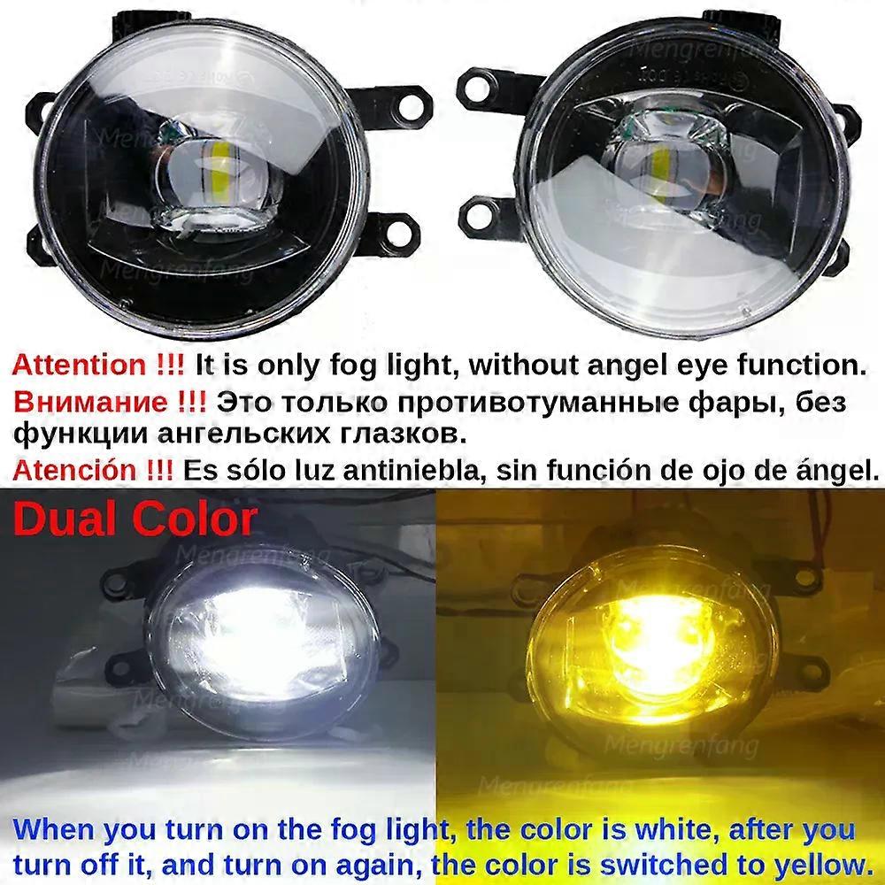 Compatible 2 Pieces 30W LED Fog Light Angel Eye DRL H11 For Toyota Noah Voxy Esquire 2014-2021 Adjustable Car External Fog Lamp Daylight
