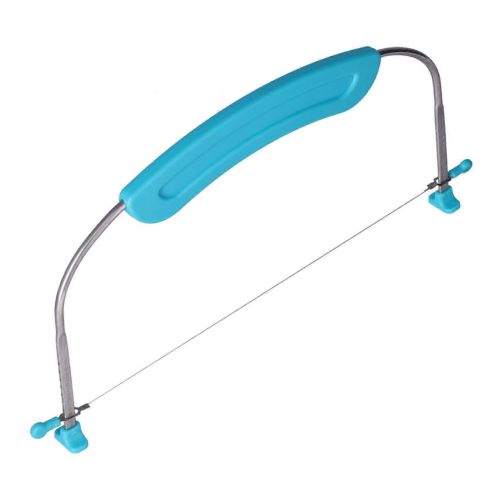 304 Stainless Steel Leveler Adjustable Wire Cake Cutter with Handle and Scale DIY Baking Tool for Kitchen