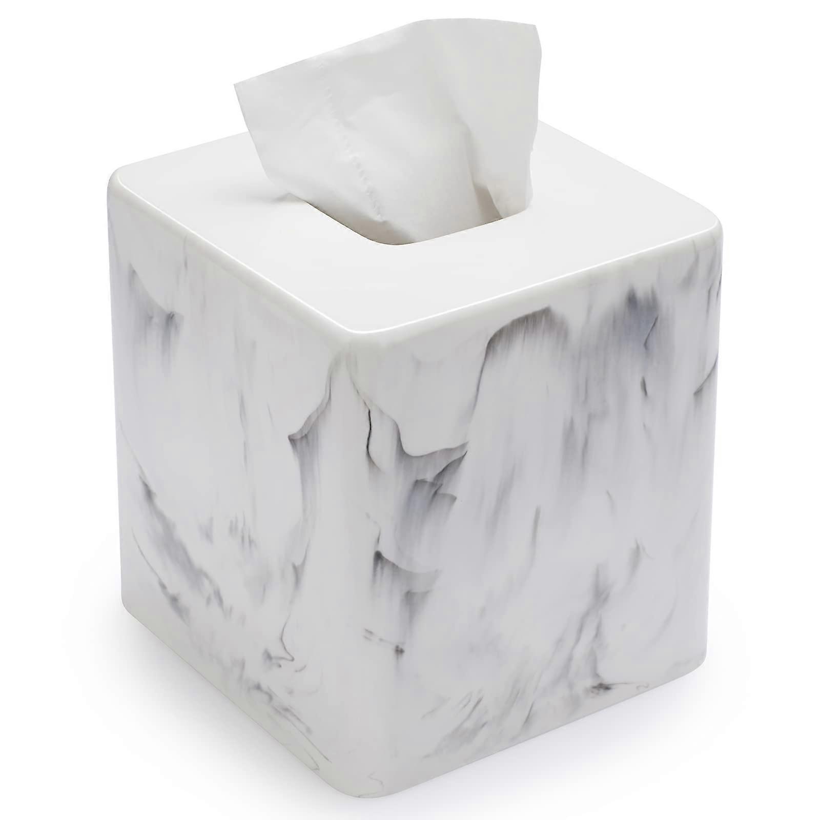 Stylish Cube Tissue Box Cover for Home Decor, Square Design, Durable Material, Elegant Color Options
