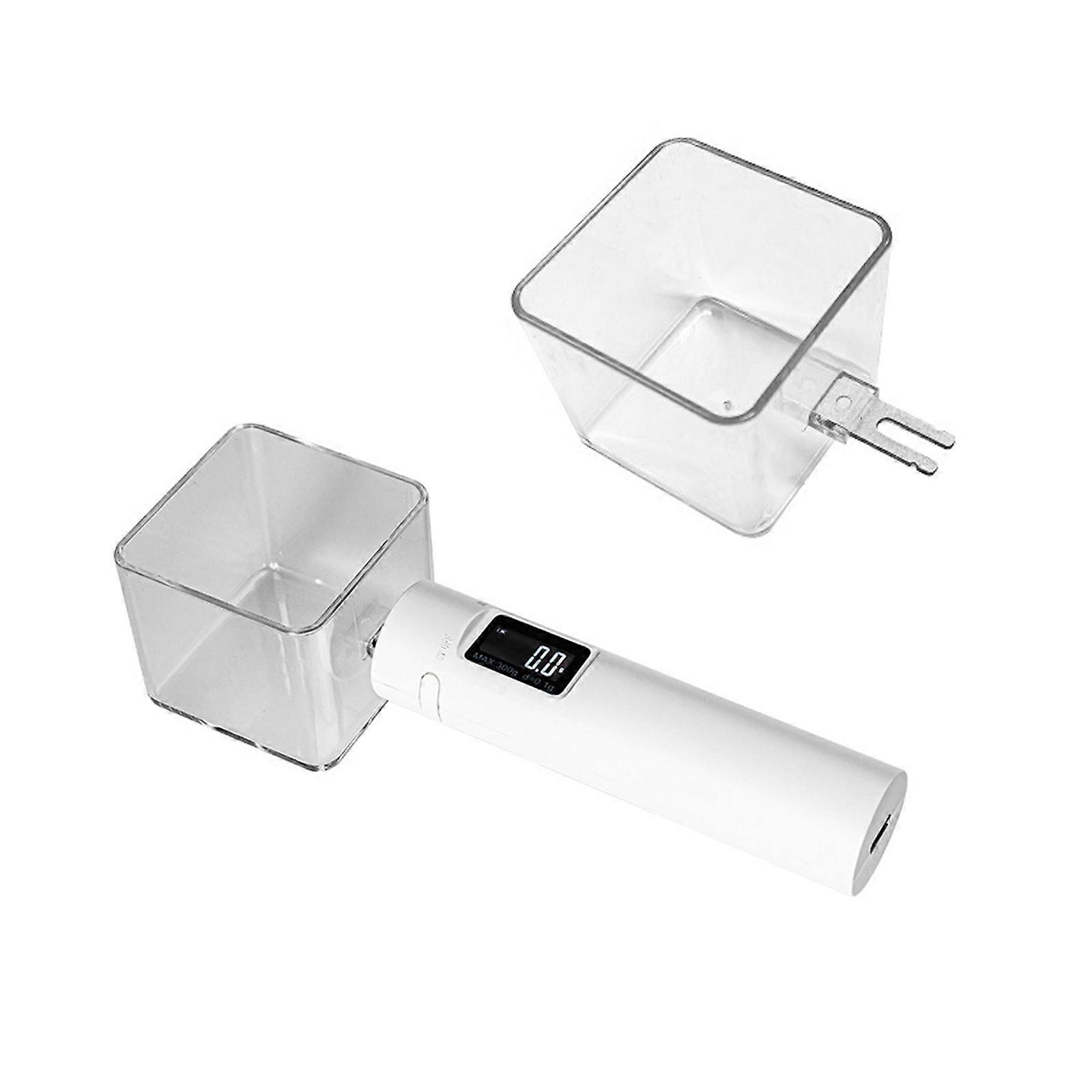 Digital Kitchen Scale Spoon Adjustable LCD Measuring Spoon Electronic Weighing Spoon Suitable for Coffee and Baking  White