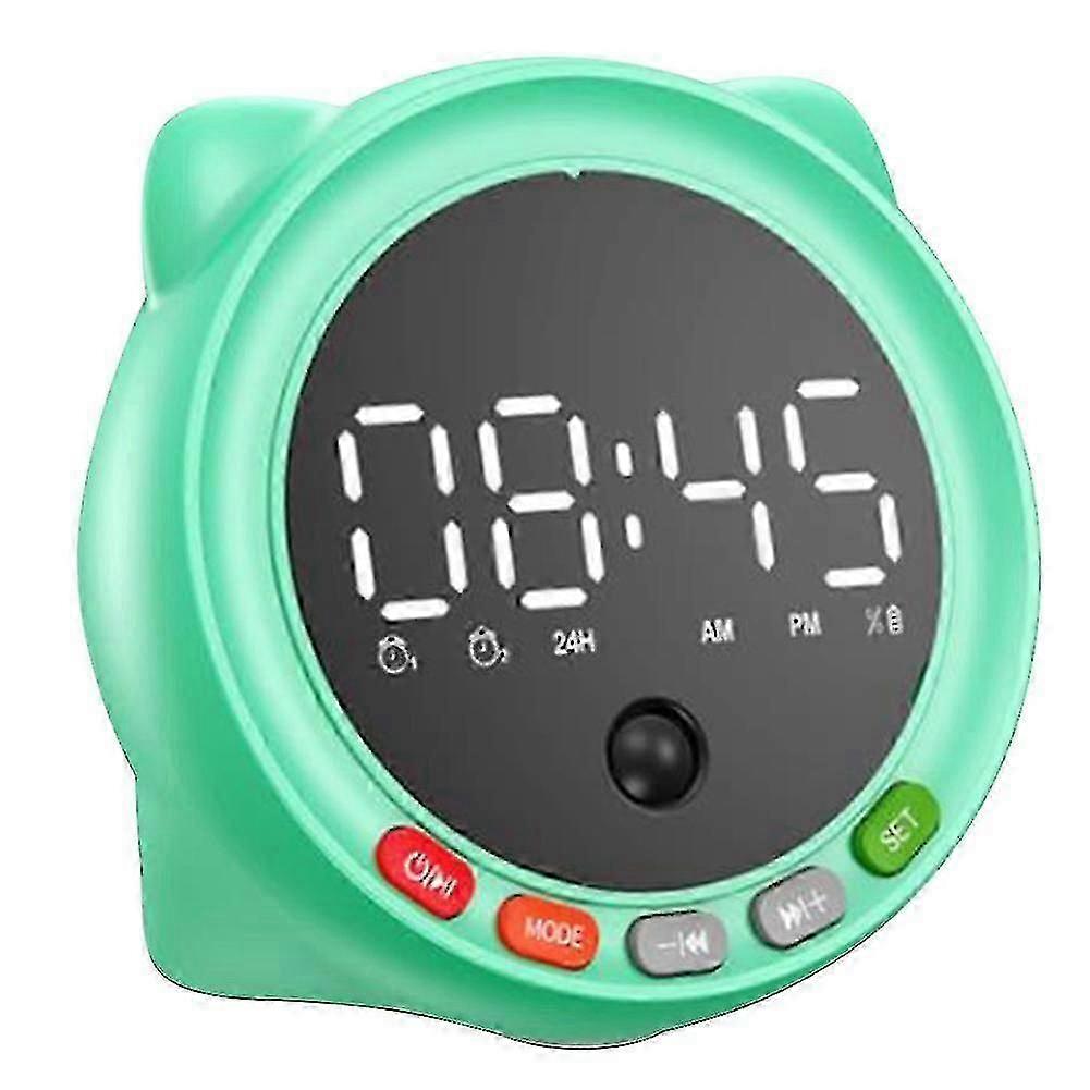 Alarm Clock For Bedroom, Clock Radio With Bluetooth Speaker,dual Alarm,bluetooth Alarm Clock,digital Clock Green