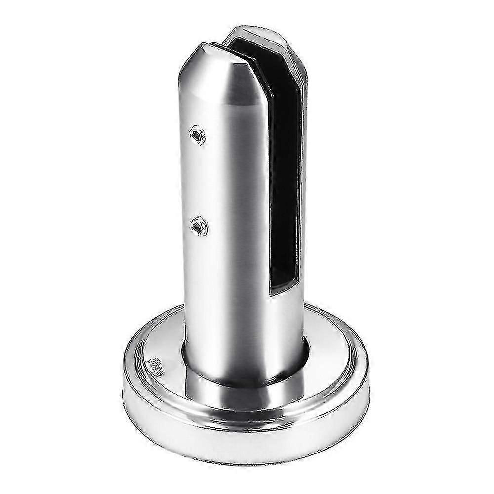 Stainless steel, floor-standing glass socket posts, railing clips