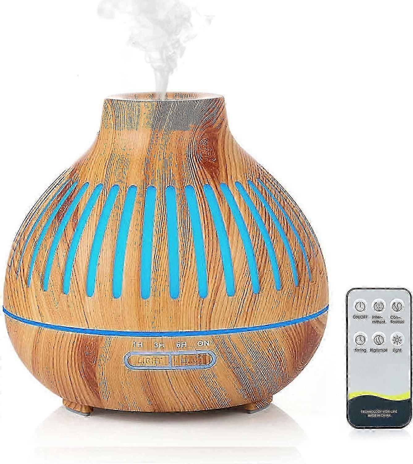 400ML Essential Oil Diffuser, Electric Fragrance Diffuser with Remote Control Ultrasonic Humidifier