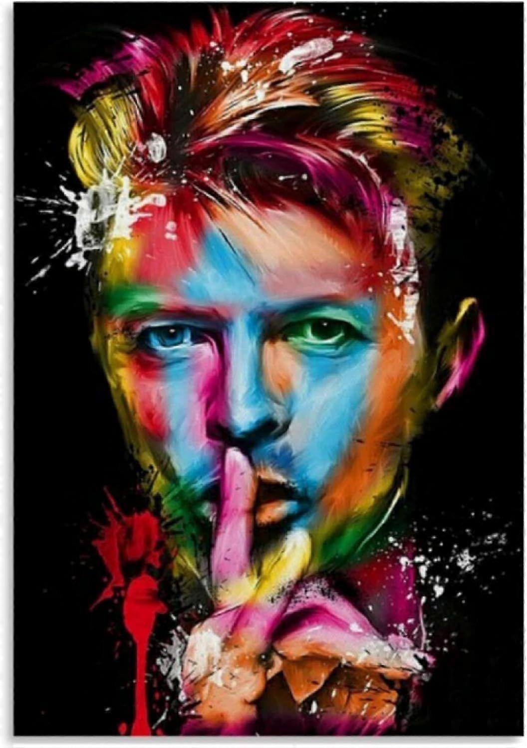 παζλ ξύλινα συνέλευση εικόνα David Bowie αφίσα ενηλίκων παιχνίδια εκπαιδευτικά παιχνίδια, μοναδικά δώρα - φιλικά προς το περιβάλλον και ζωντανά χρώματα - καλύτερο παζλ de