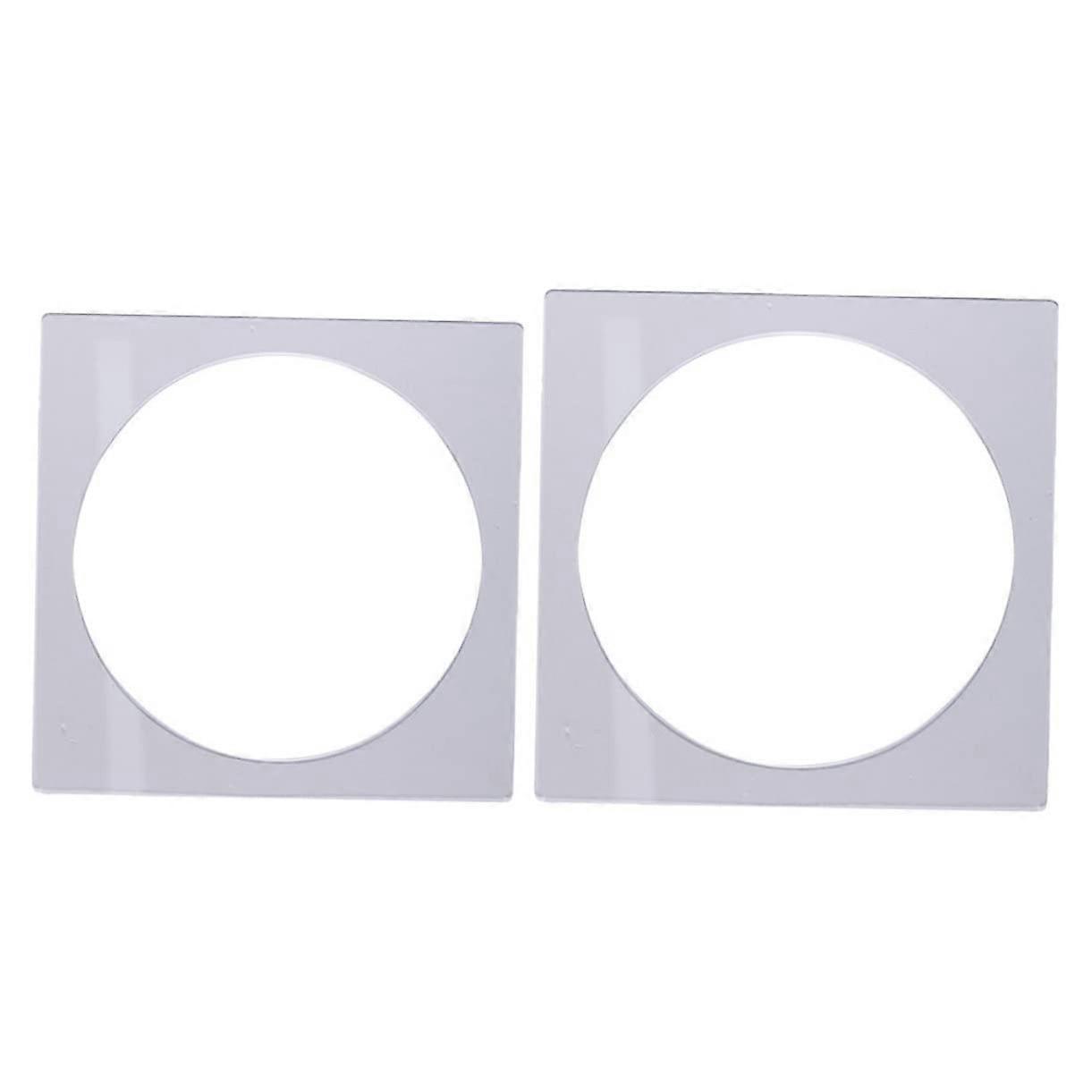 Acrylic Layer Cake Mold Square Shape 2-Piece Set For Decorating Cakes