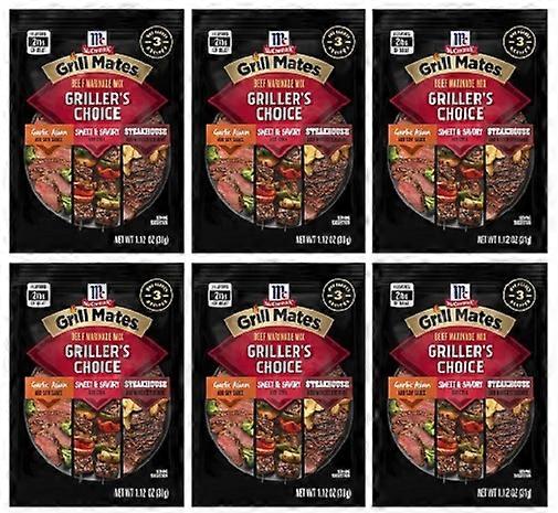 McCormick Grill Mates Griller's Choice Marinade Mix 6 Pack