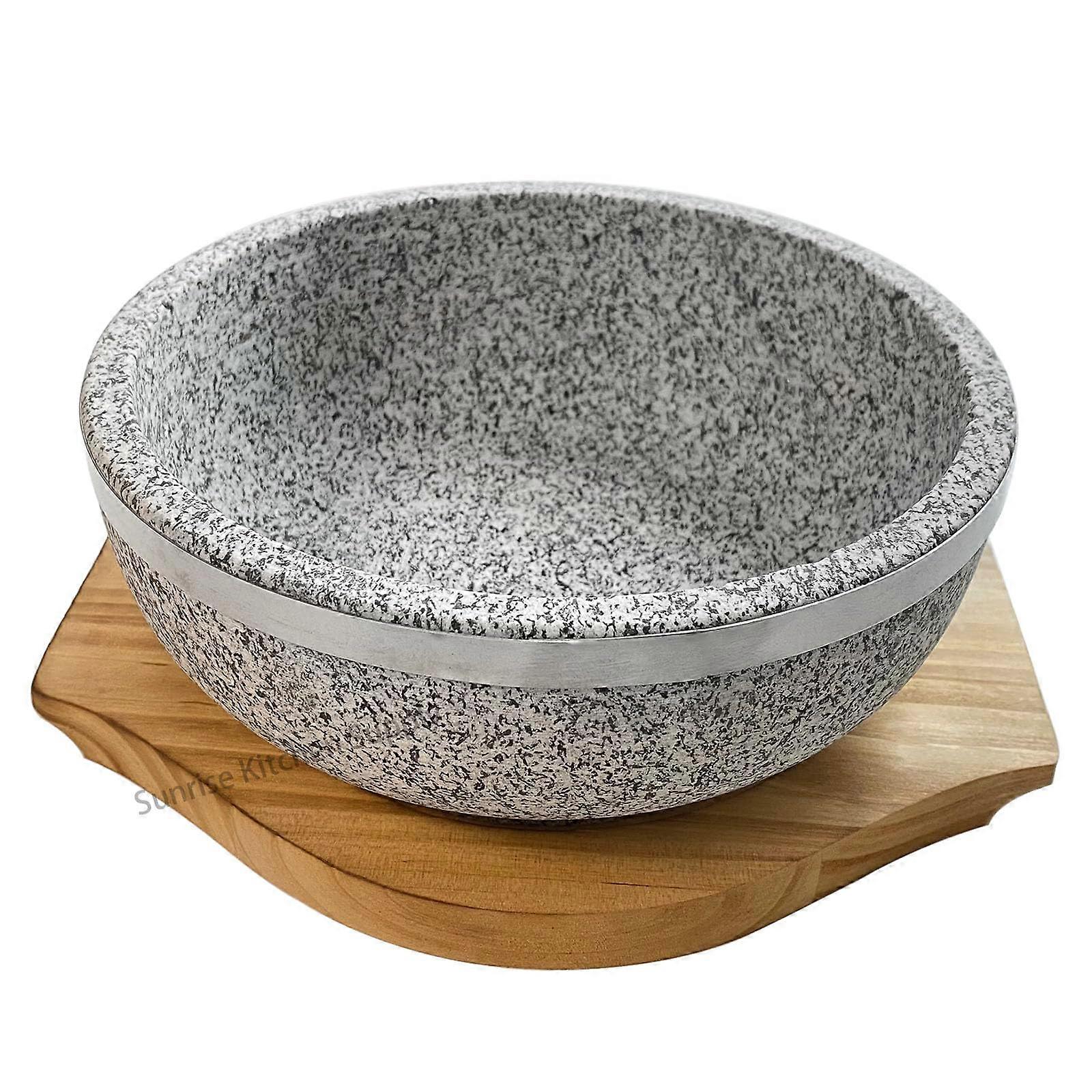 Natural Stone Bowl for Serving and Cooking 36oz