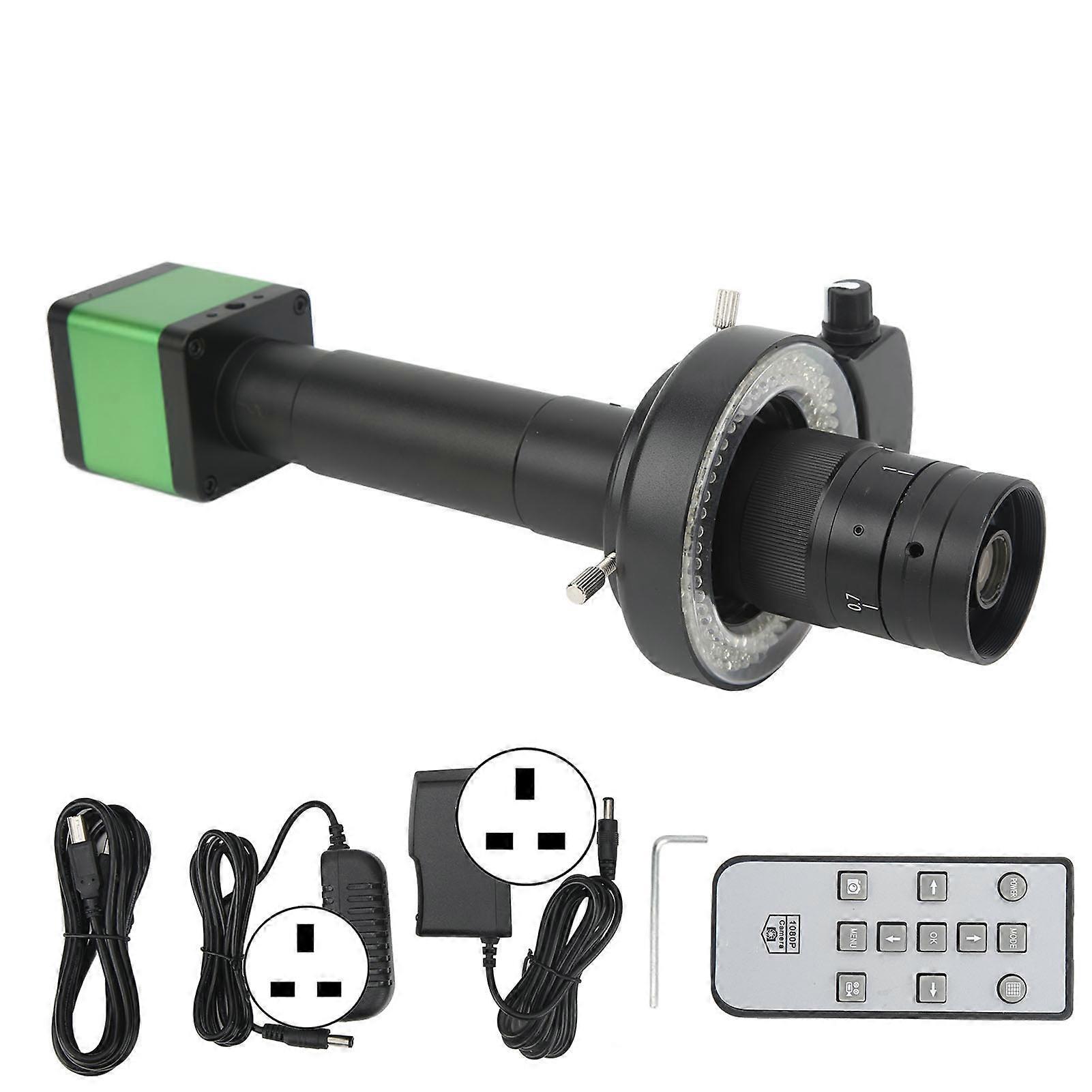 48MP USB Industrial Microscope Camera - HD, 144 LED Light, Durable Aluminum Design