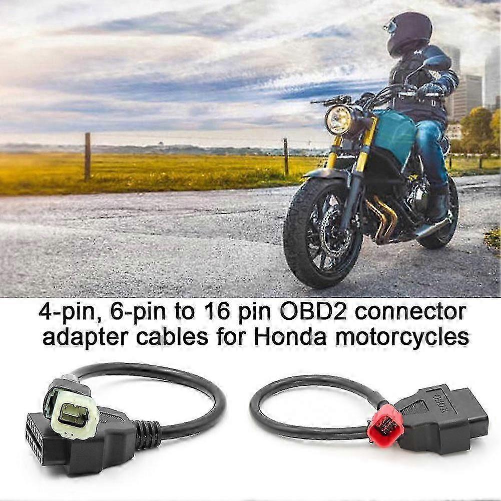 Για μοτοσικλέτες Honda με 4-pin, 6-pin έως 16 Pin OBD 2 Scanners Καλώδια προσαρμογέα