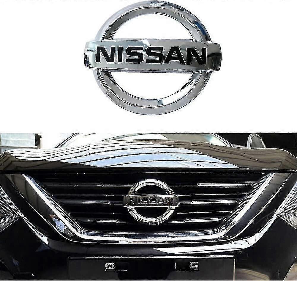 与2013-2018年日产Altima Murano Rogue Maxima汽车兼容的汽车前格栅标志 镀铬ABS塑料头格栅徽章贴纸（oem 6289