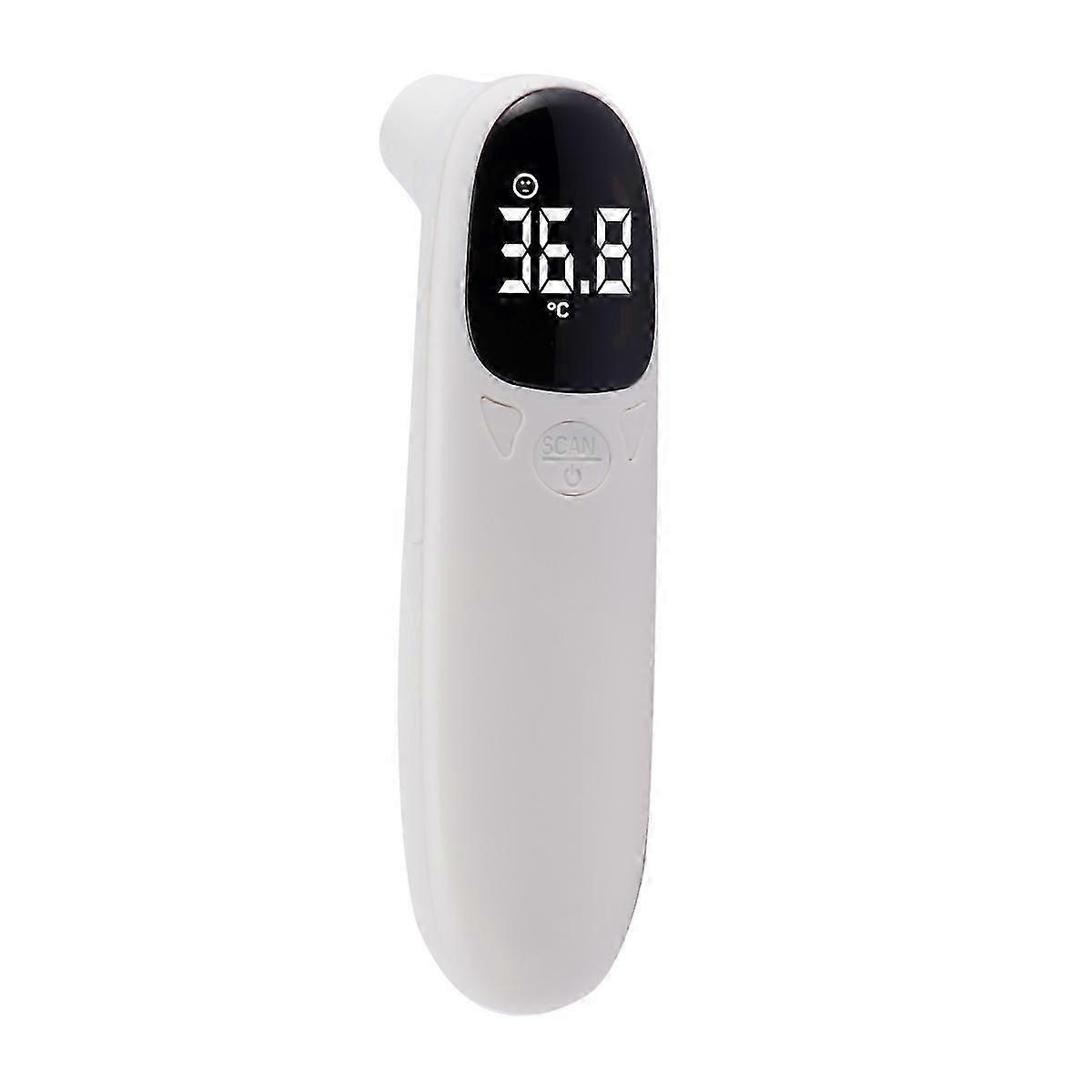 Forehead and Ear Thermometer,Non-Contact with LCD DisplayWhite