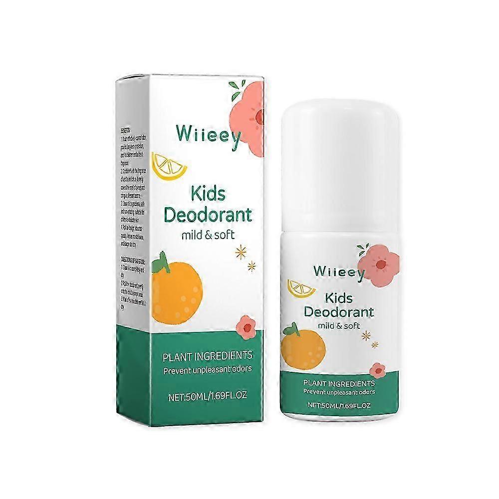 1-3X Natural Deodorant For Kids & Teens Kids Whole Body 50ml Deodorant