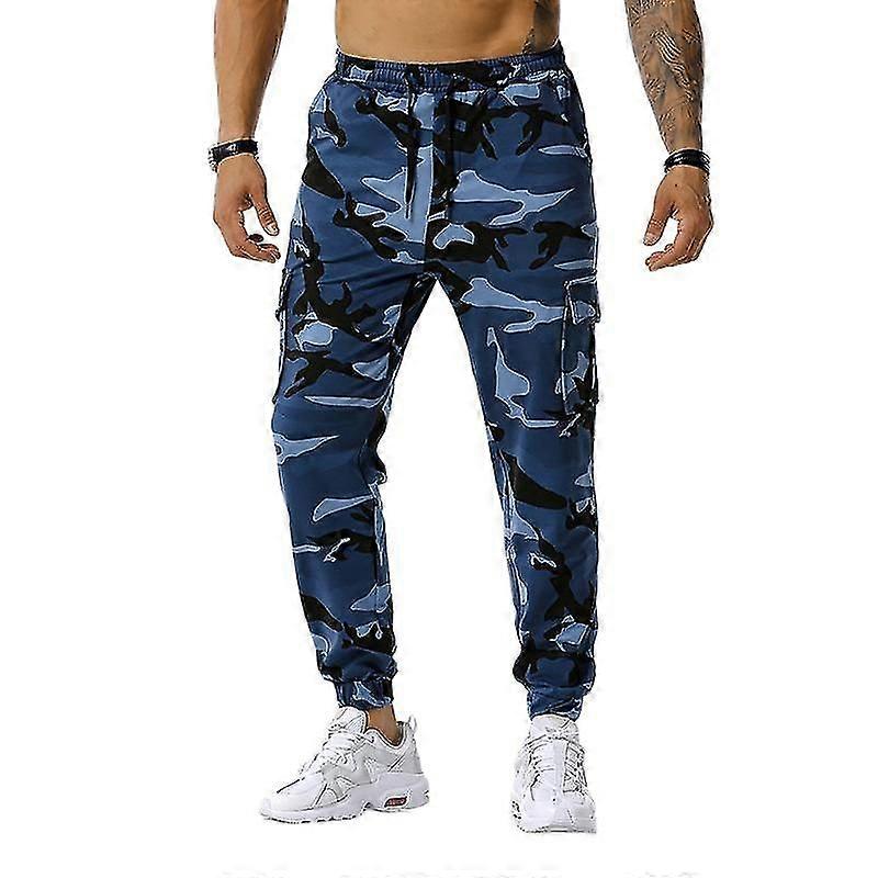 Men's Cargo Jogging Pants With Pockets Camouflage Pants