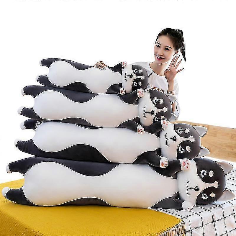 Husky Long Strip Throw Pillow Large Simulation Erha Plush Toy Doll