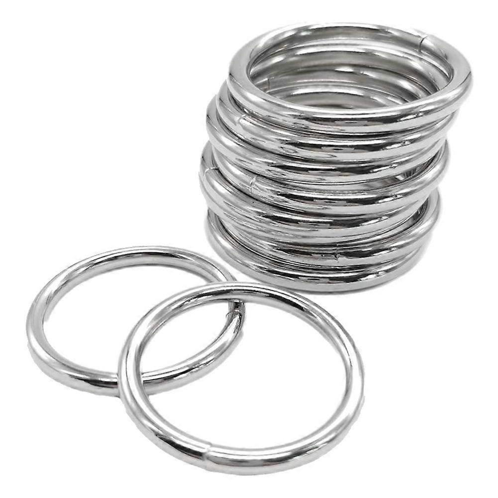 Anéis de metal para macramê de 2 polegadas para cabides de plantas de macramê, kit para macramê, pacote com 10 anéis de metal, fivela para anel de artesanato de macramê
