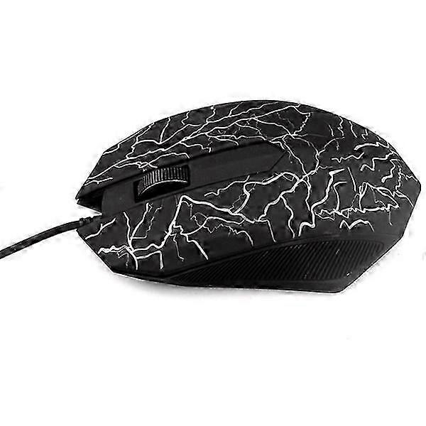 Small Special Shaped 3 Buttons USB Wired Luminous Gamer Computer Gaming Mouse