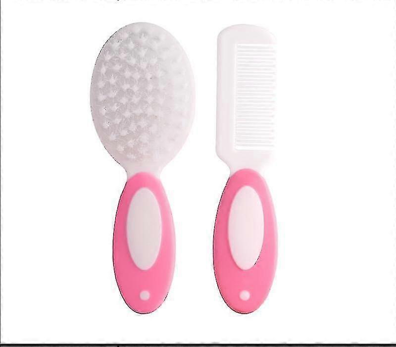 H Brush And Comb Set For Toddlers | Soft Bristles | Ideal For Cradle Cap | Registry (2pcs, Pin