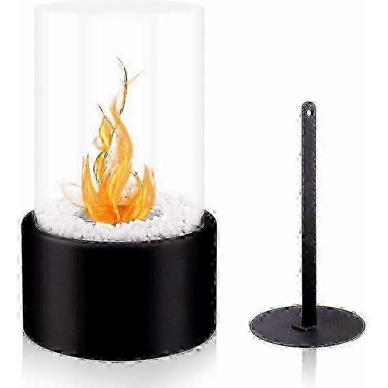 Portable Bioethanol Table Fireplace, Cercle en Croix Cheminee Ethanol