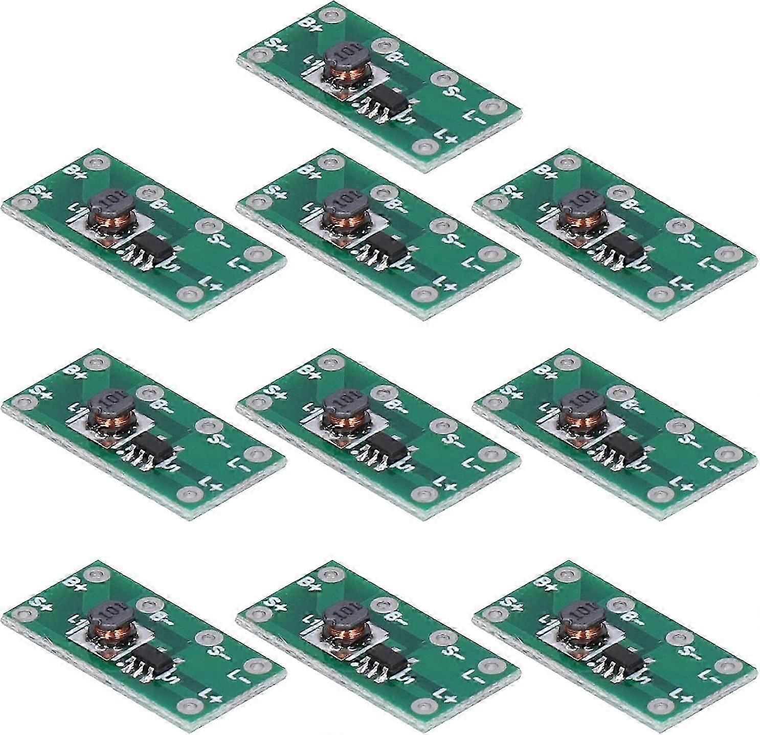 10-Piece Solar Lamp Circuit Board with Solar Charge Controller Module for Outdoor Lighting and Roadway Stud Lights