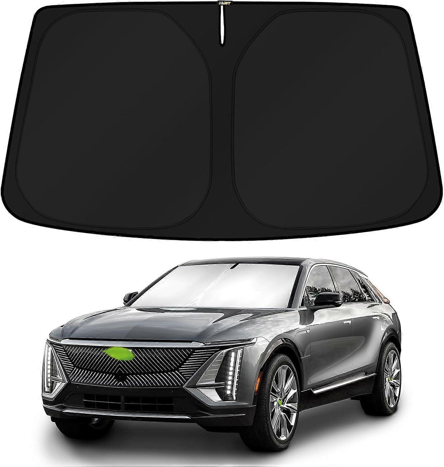 Custom Fit Windshield Sun Shade for 2023-2024 2025 Cadillac Lyriq Electric SUV Accessories Sunshade Sun Visor Protector Foldable Blocks UV Rays Keep Y