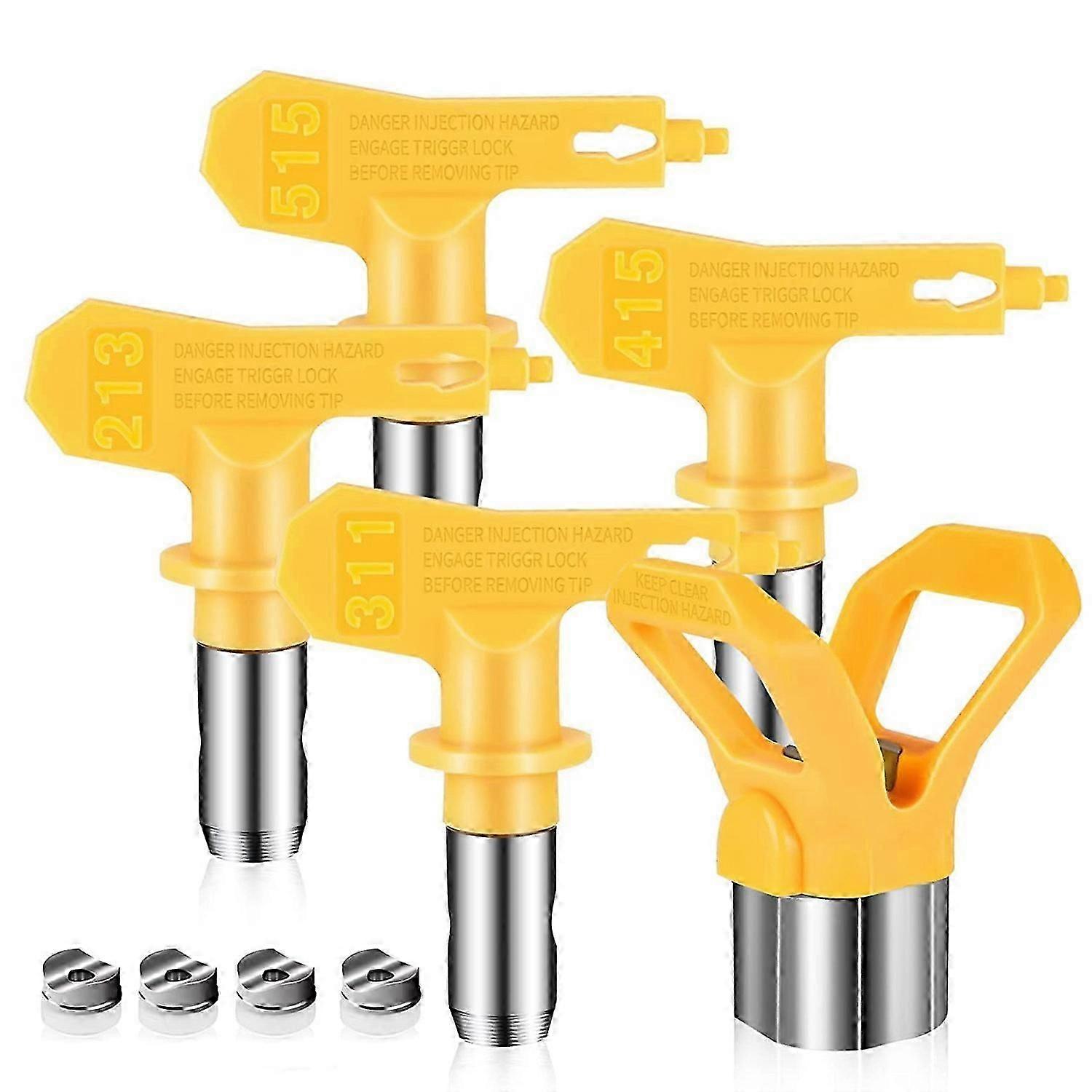 5-Piece Airless Paint Sprayer Tip Guard Nozzle Replacement for Airless Spray Paint Tip Nozzle(213 3-Good