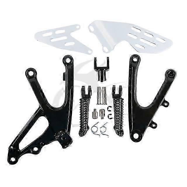 Motorcycle Front Rider Footrests Foot Pegs Bracket For Yamaha Yzf R1 Yzf-r1 Yzfr1 2007-2008