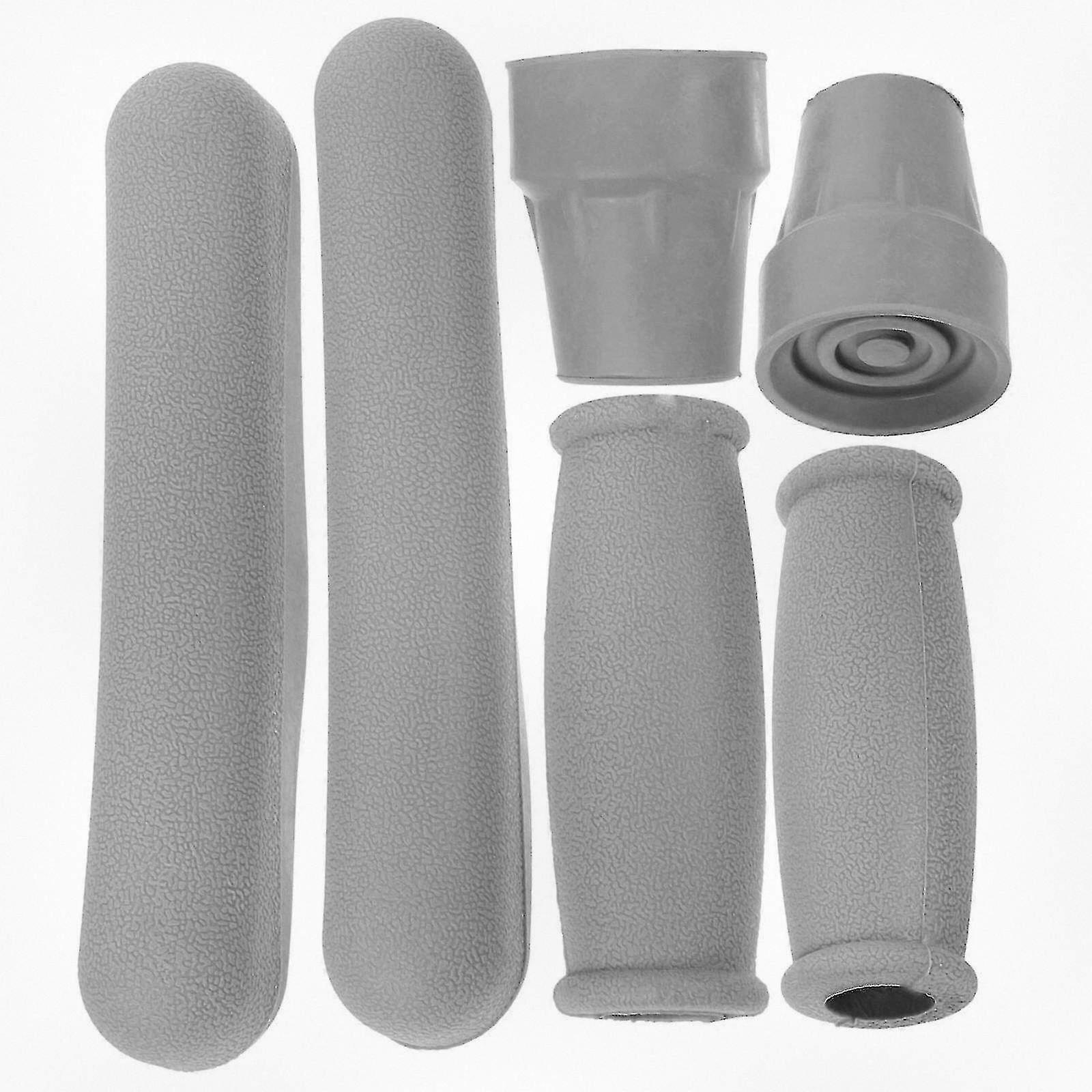 1 Set Of Crutch Kit Underarm Hand Grip Comfortable Feet Cap Crutch Pad For Armpit Crutch Tool Compatible With Certain Brands