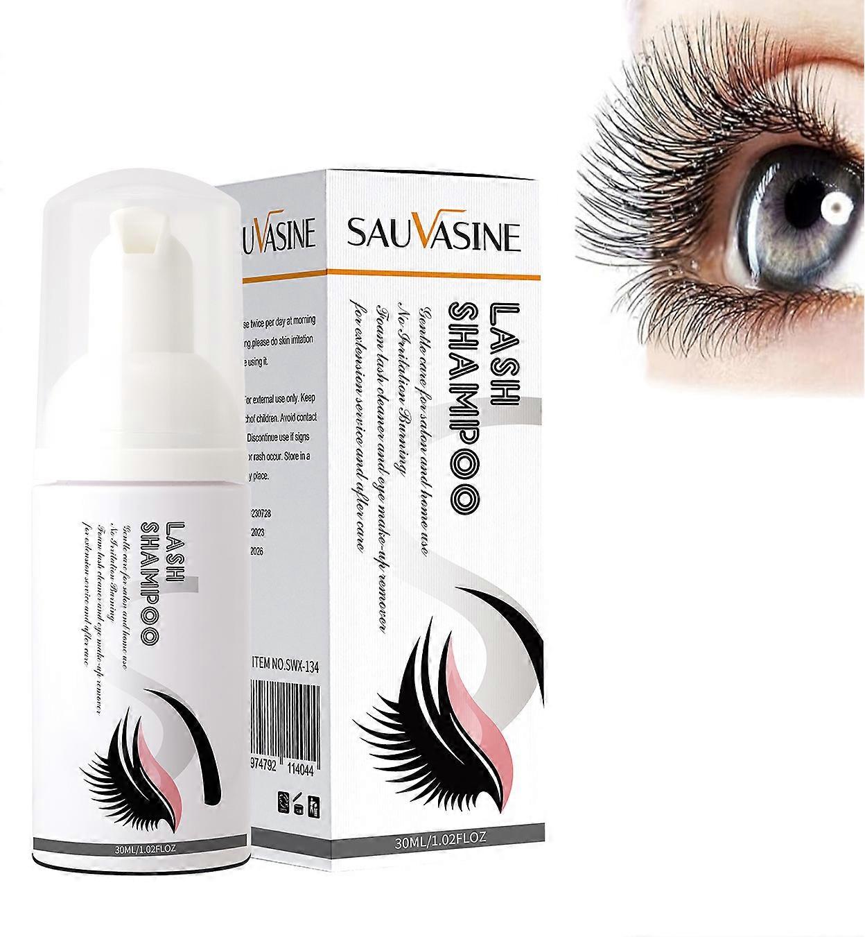 Lash Shampoo for Eyelash - Eyelash Extension Shampoo - Eyelid Foaming Cleansing - Eyelash Wash and Lash Bath for Extension - Makeup Remover - Salon Ho