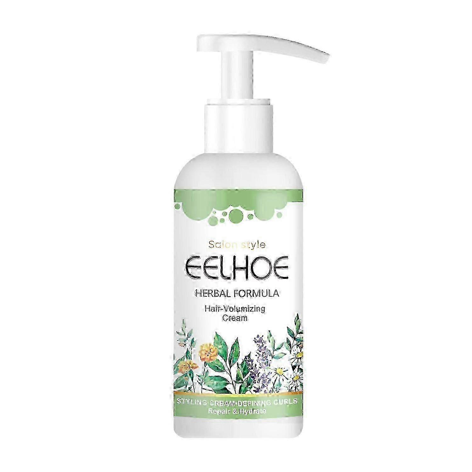 EELHOE Elastic Volumizing Hair Cream, Anti-Frizz Curls Volumizing Natural Volumizing Styling Hair Tr