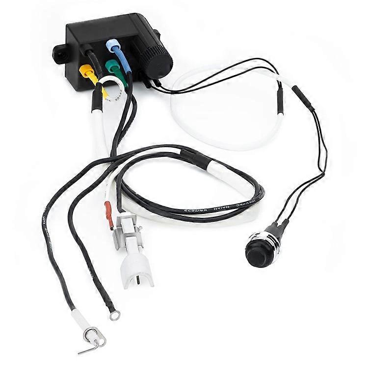 7643 Compatible pour Weber Spirit E-320 / E-220 Kit d’allumage du gril à gaz Système d’allumage avec commande montée à l’avant