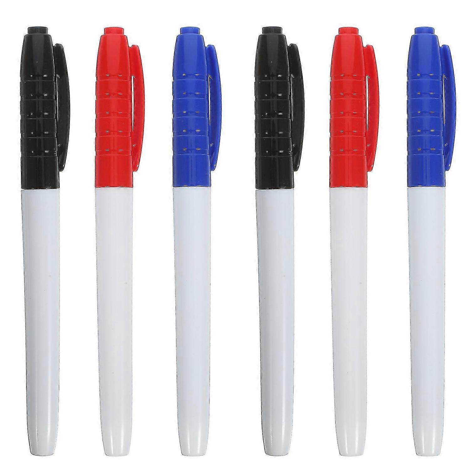 6pcs Whiteboard Markers Erasable Whiteboard Markers Reusable Whiteboard Dry Erase Markers