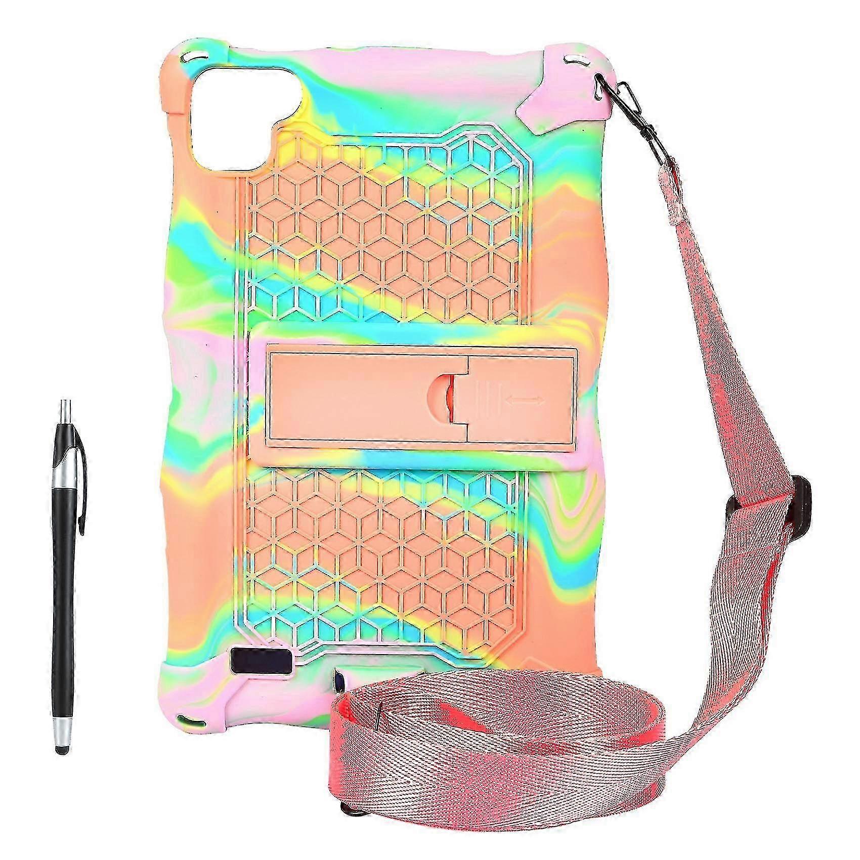 Silicone Case with Pen and Strap for 8-Inch Tablets Compatible with Certain Brands