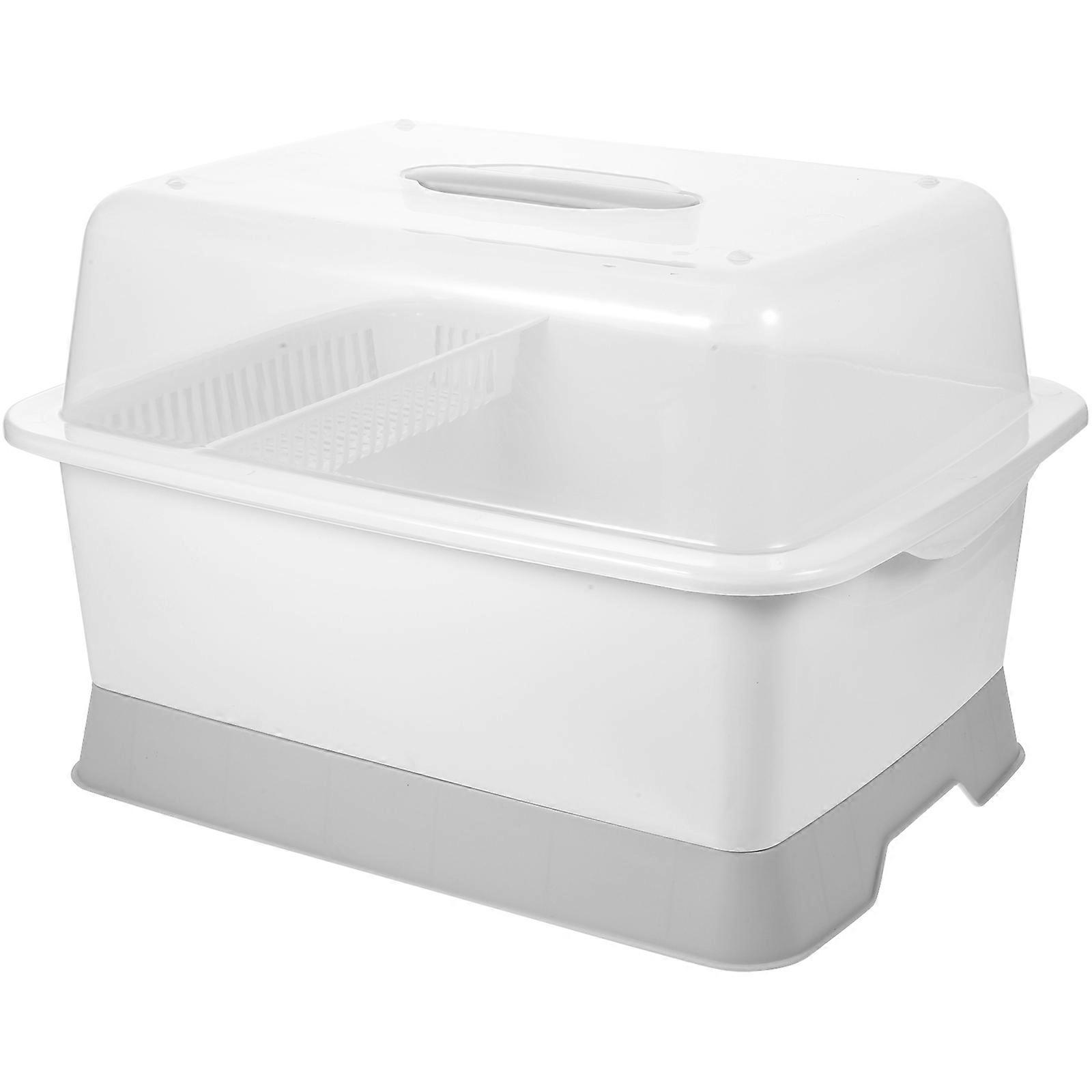 Compact Tableware Drying Station with Drainage System for Kitchen Use, Design