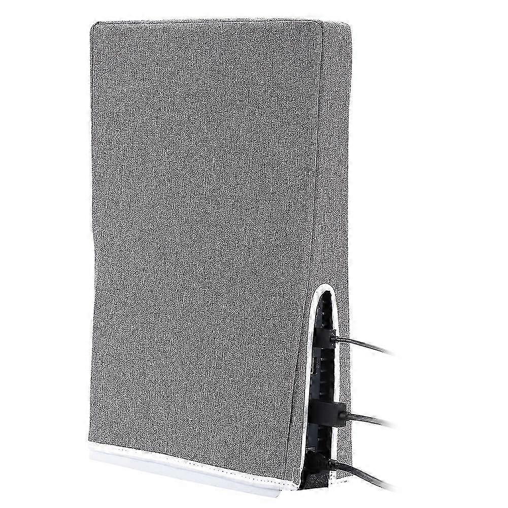 Dust Cover for Gaming Console, Custom Designed Protector for PlayStation 5 Disc & Digital Edition - Black (Vertical)