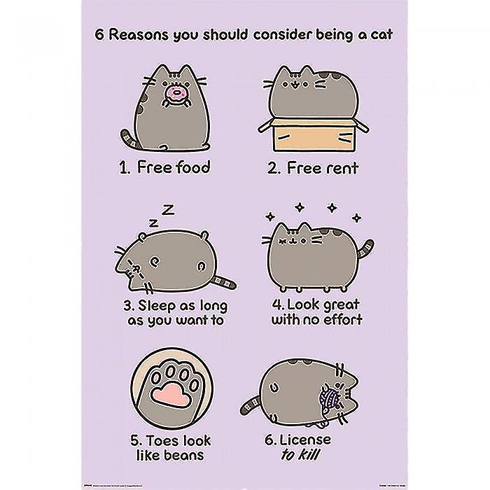 Pusheen skäl affisch