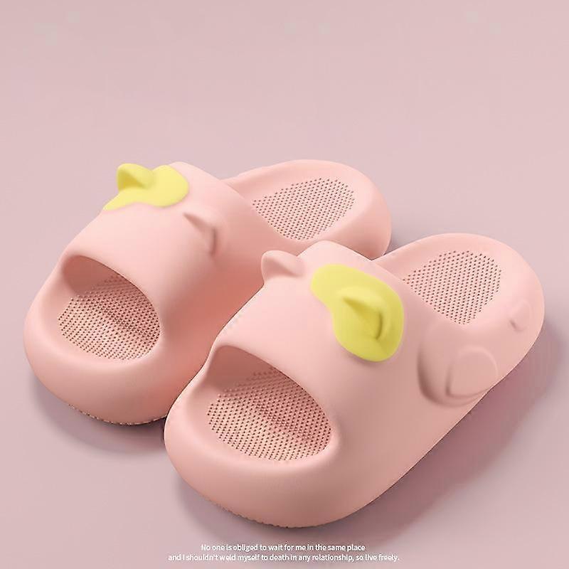 Cute EVA Slides for Women Sandals Pillow Slippers Shower Shoes Cushioned Cloud Slides Women's Lightweight Soft and Non-slip Summer Slippers