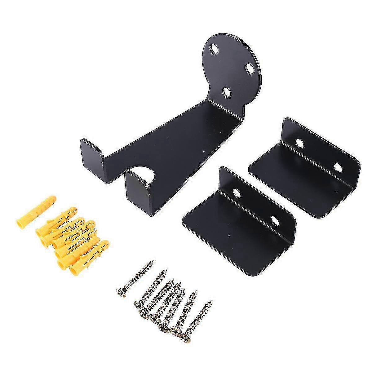 Wall Mount Bike Rack for Road & Mountain Bikes - Black Storage