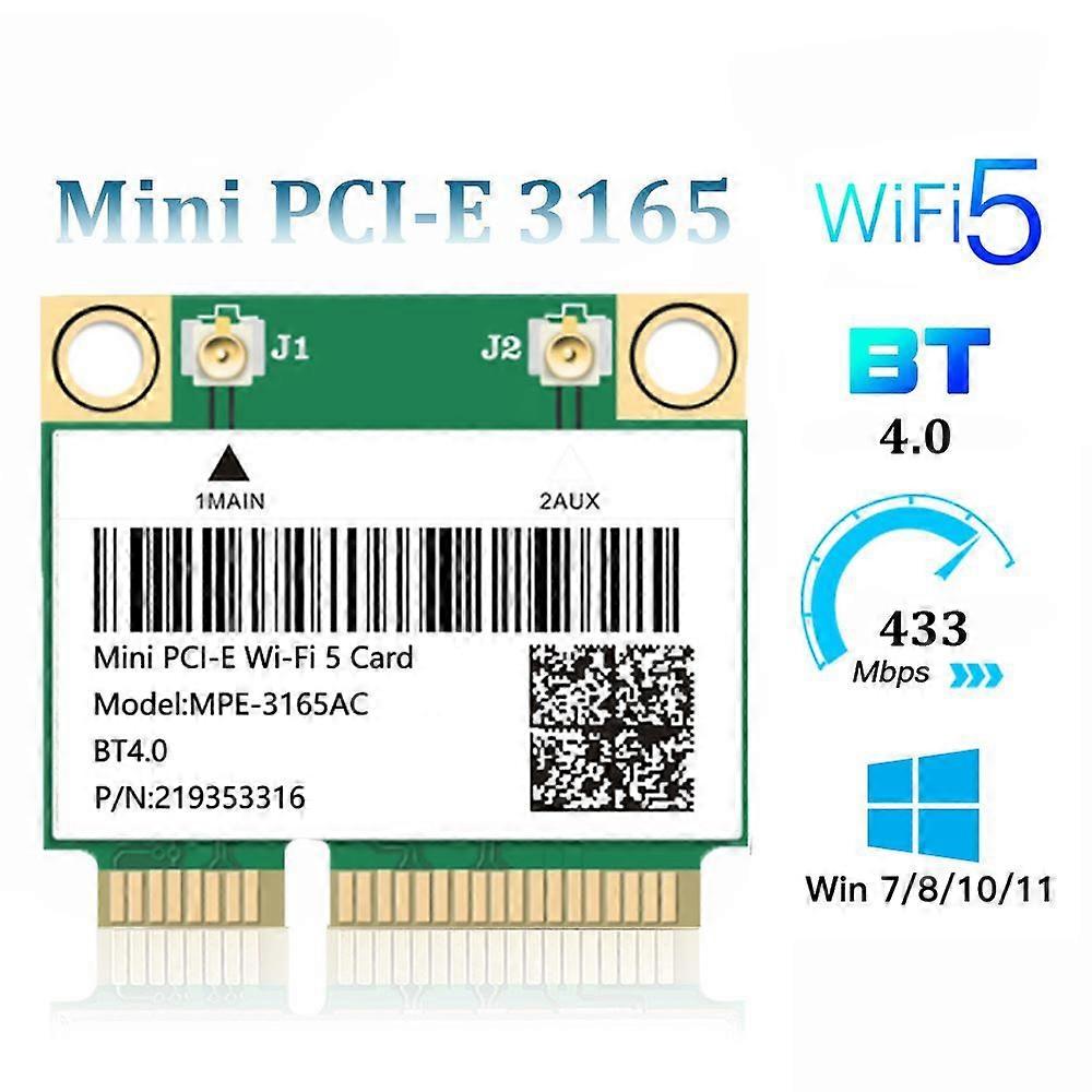 Wifi 6/5/4 Bluetooth Mini PCI-E Wireless Card Network Adapter For Laptop PC Win 10 11