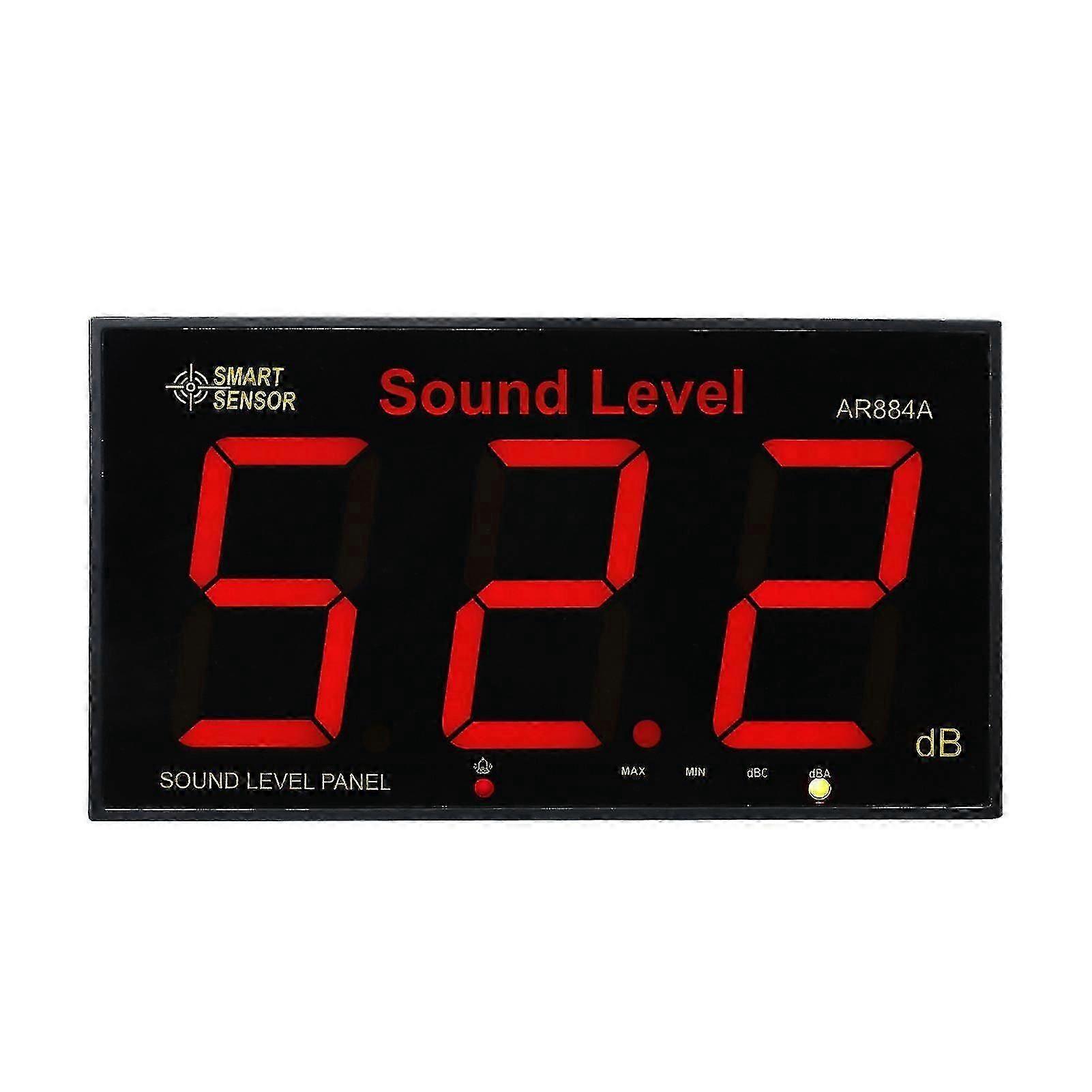 Wall-Mounted Digital Sound Level Meter Ar884a with Large LCD Screen for Noise Decibel Monitoring