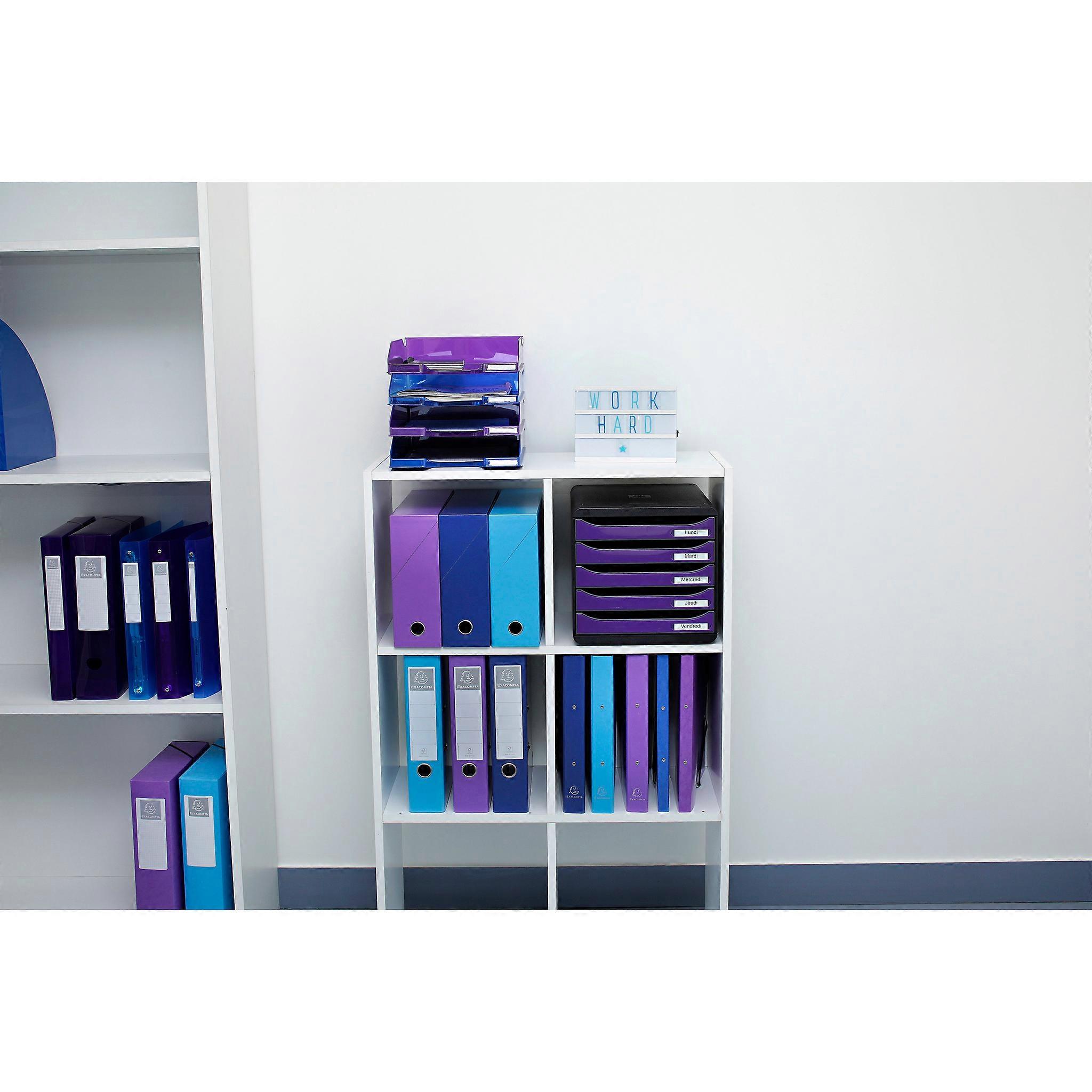 Exacompta 89927E 5x Caja de transf. L90mm IDERAMA Turquesa