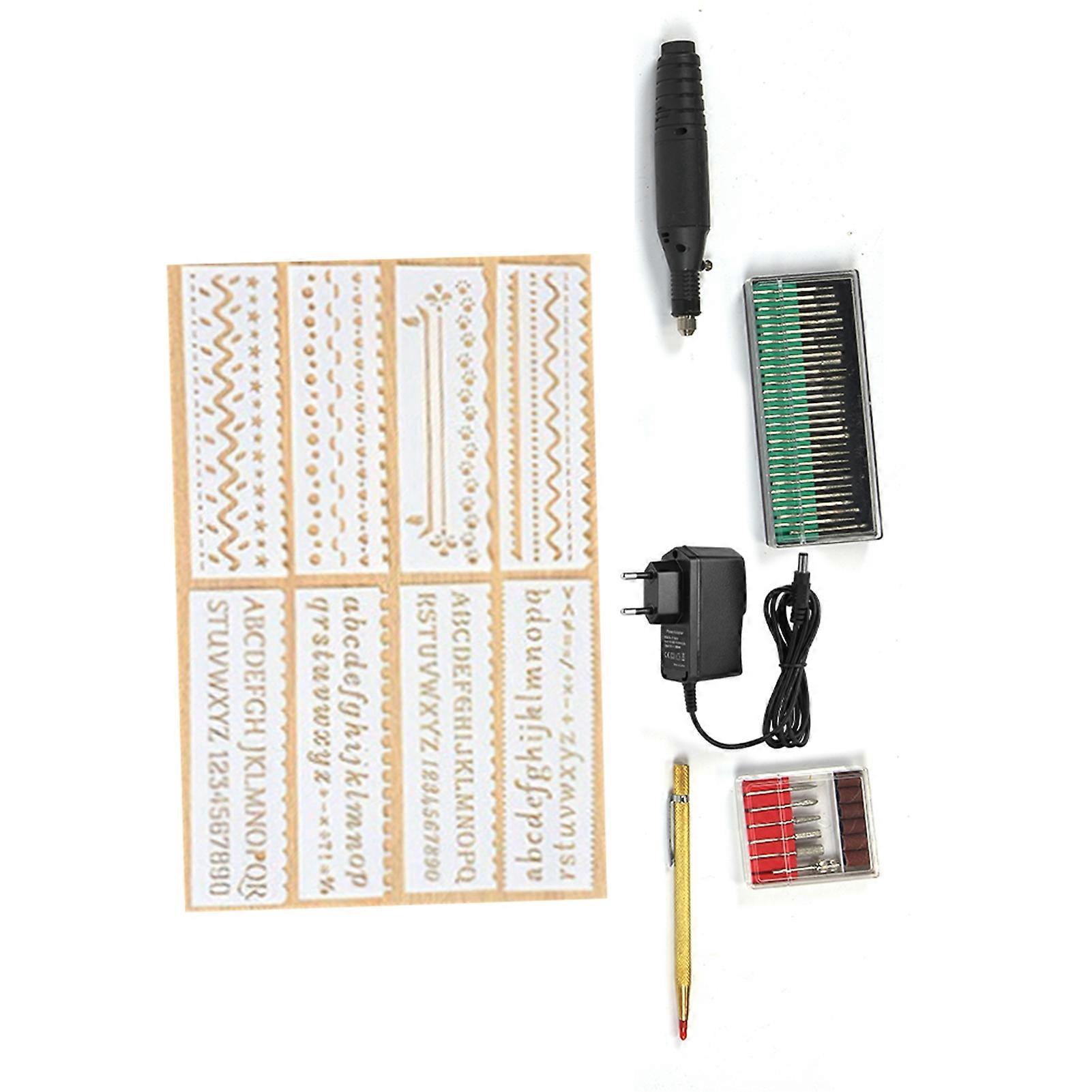 Mini Electric Engraving Pen Kit with Variable Speed for DIY Micro Manual Carving