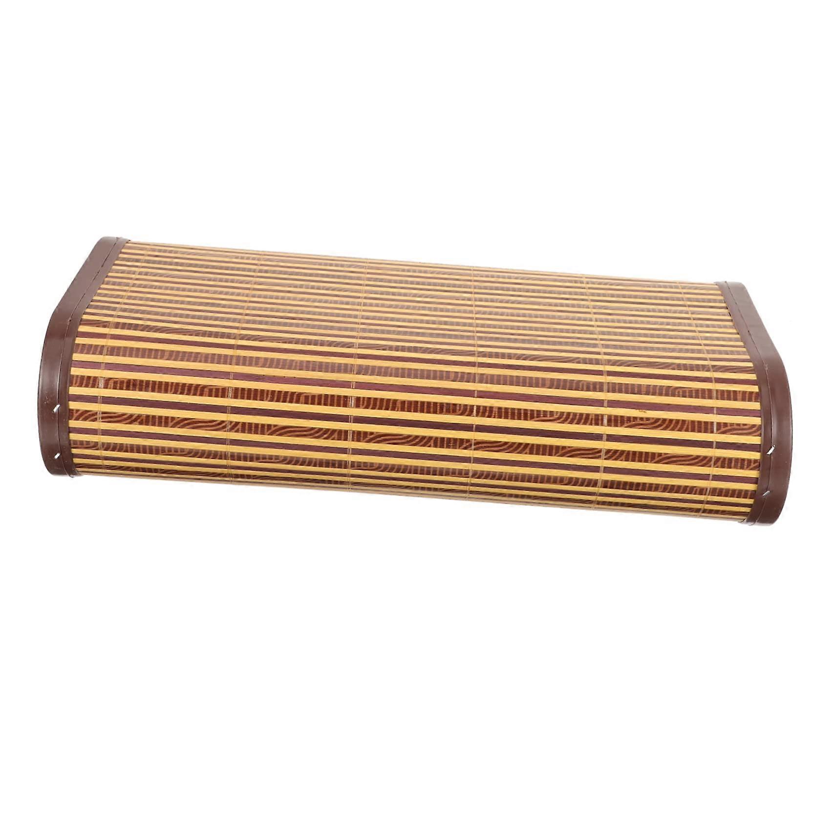 Cooling Bamboo Pillow for Neck and Lumbar Support, Ergonomic Design for Home and Steam Baths, Breathable and Reusable