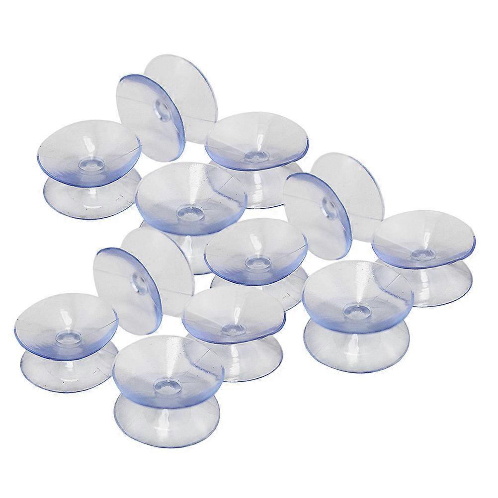 50pcs Anti Slip Rubber Suction Cups with Holes for Glass, Multi Functional Clear Pads without Hooks