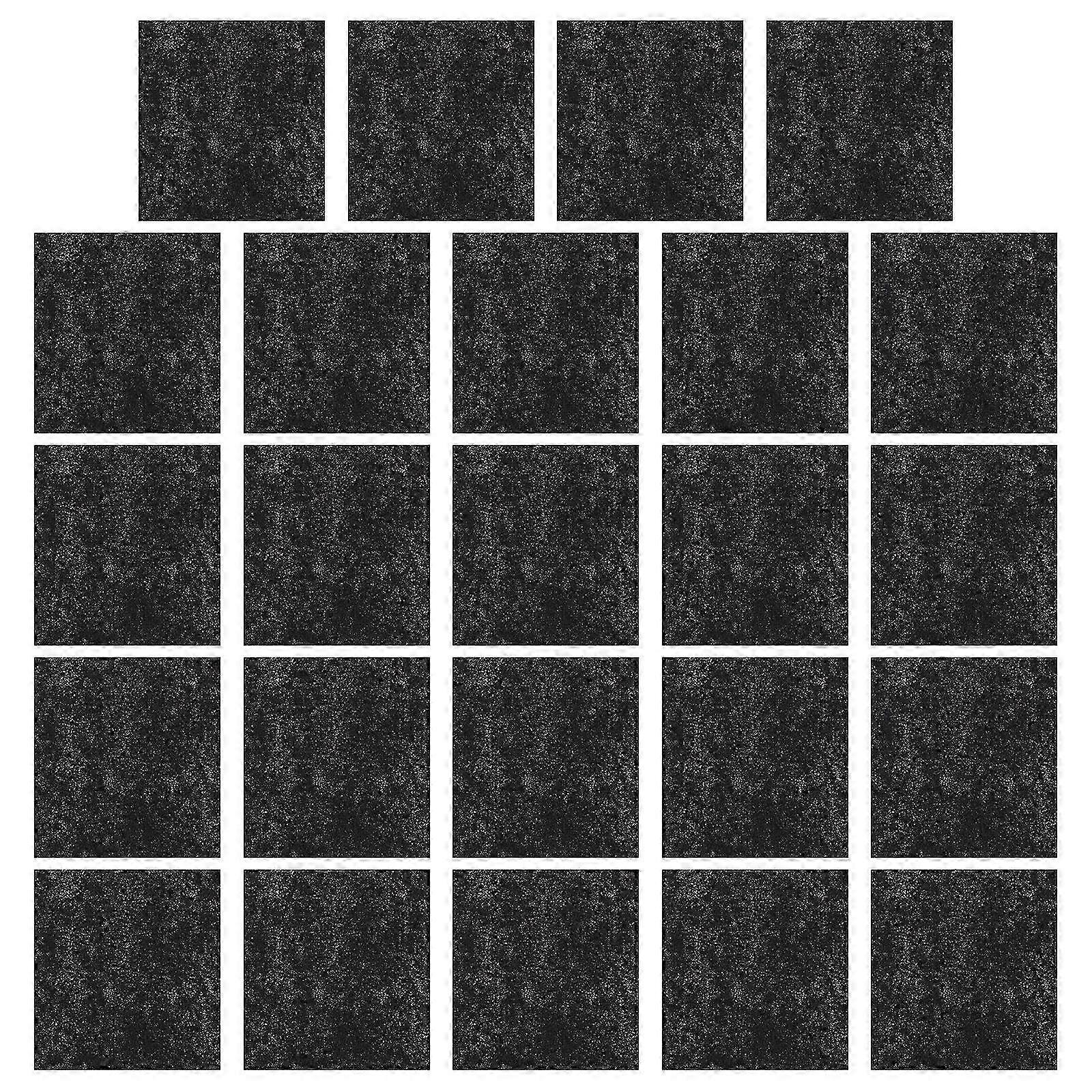24pcs Activated Carbon Deodorizing Filter Pads for Cat Litter Box Mat