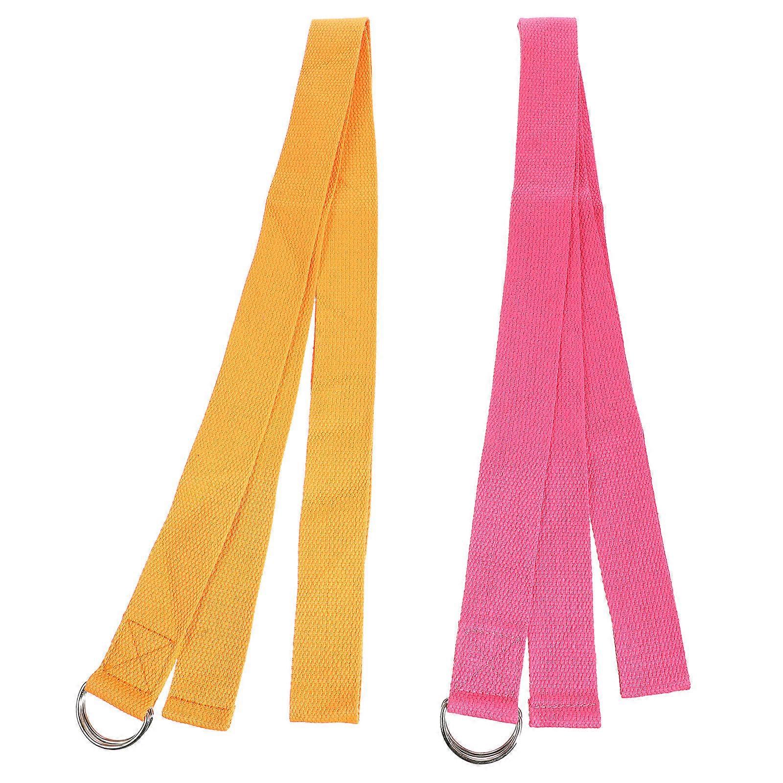 Fitness Straps Yoga Resistance Rope for Yoga Auxiliary Use 180x3.5x0.2cm 2Set